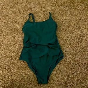 Target one piece swimsuit, teal blue